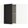 METOD Corner wall cabinet with shelves