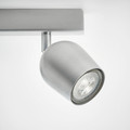 RÖKFRI Ceiling spotlight with 3 spots, aluminium-colour