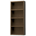 HAGAÅN Wall open cabinet, brown oak effect, 40x15x95 cm