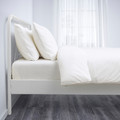 NESTTUN Bed frame, white, Luröy, 140x200 cm
