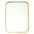 Mirror Arcilla, gold, rectangular
