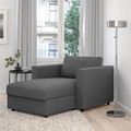 VIMLE Chaise longue, Hallarp grey