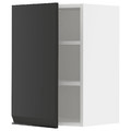 METOD Wall cabinet with shelves, white/Upplöv matt anthracite, 40x60 cm