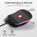 Trust Optical Wired Gaming Mouse GXT 922W YBAR RGB, white/black