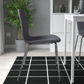 KARLPETTER Chair, Gunnared medium grey/Sefast chrome-plated