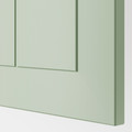 METOD Wall cb f extr hood w shlf/door, white/Stensund light green, 60x60 cm