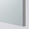 METOD / MAXIMERA Hi cab f micro w door/2 drawers, white/Veddinge grey, 60x60x200 cm