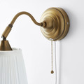 ÅRSTID Wall lamp, brass, white