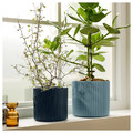 DAKSJUS Plant pot, set of 2, blue
