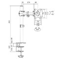 LogiLink Monitor Mount Stand with Adjustable Arm 13-27", steel, max. 8kg