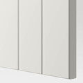 BESTÅ Storage combination w glass doors, white/Sutterviken/Kabbarp white clear glass, 60x42x202 cm