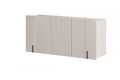 Wall-mounted Cabinet Malmi 150 cm, cashmere, crema bianca, black