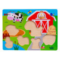 Smily Play Wooden Puzzle Farm 18m+