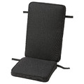 JÄRPÖN Cover for seat/back cushion, outdoor anthracite, 116x45 cm