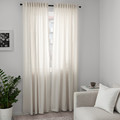 HANNALILL Curtains, 1 pair, beige, 145x300 cm