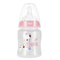 NUK First Choice Plus Baby Bottle with Temperature Control 150ml 0-6m, pink