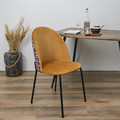 Upholstered Chair Irbil, mustard