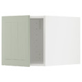 METOD Top cabinet, white/Stensund light green, 40x40 cm