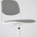 ÖRFJÄLL Swivel chair, white, Vissle light grey