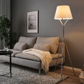 BLÄNKFYR Floor lamp, nickel-plated