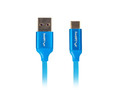 Lanberg Cable USB CM - AM 2.0 1m blue 5A, full copper