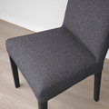 BERGMUND Chair, black/Gunnared medium grey