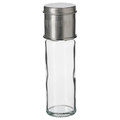 CITRONHAJ Spice mill, clear glass/stainless steel, 15 cm