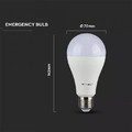 V-TAC Bulb LED Smart E27 9W A70 3000K