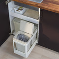 HÅLLBAR Pull-out frame for waste sorting, light grey