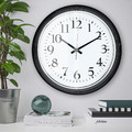 BRAVUR Wall clock, low-voltage/black