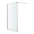 GoodHome Walk-in Shower Ezili 120 cm, chrome/transparent