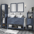 GoodHome Bathroom Countertop Perma 120 x 45 cm, dark blue