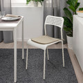 BRÄMÖN Chair pad, grey-beige in/outdoor, 34x34x1 cm