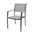 GoodHome Garden Chair with Armrests Vao