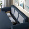 VRETSTORP 3-seat sofa-bed, Kilanda dark blue