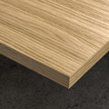 MITTZON Desk, oak veneer/black, 120x80 cm