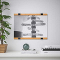 VISBÄCK Poster hanger, bamboo, 61 cm