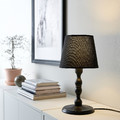 KINNAHULT Table lamp, black ash/black, 37 cm