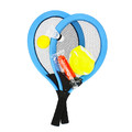 Beach Tennis Racket Set with 2 Balls, 1pc, random colours, 3+