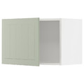 METOD Wall cabinet, white/Stensund light green, 60x40 cm