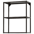 ENHET Wall fr w shelves, anthracite, 60x30x75 cm