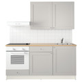 KNOXHULT Kitchen, grey, 180x61x220 cm