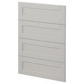 METOD 4 fronts for dishwasher, Lerhyttan light grey, 60 cm