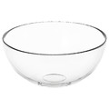BLANDA Serving bowl, clear glass, 20 cm