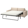 VIMLE 2-seat sofa-bed, with wide armrests/Hallarp beige