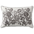 SKUGGNÄVA Cushion, white/grey, 58x40 cm