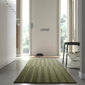 KANTSTOLPE Rug flatwoven, in/outdoor, green, 80x250 cm