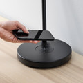 NYMÅNE Work lamp with wireless charging, anthracite