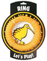 Kiwi Walker Let's Play Dog Toy Ring Maxi, orange