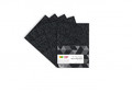 Craft Foam Glitter A4 5 Sheets, black